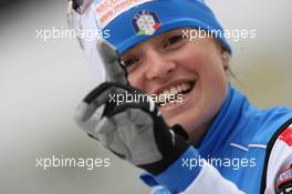 15.01.2011, Ruhpolding, Germany (GER): Karin Oberhofer (ITA), Fischer, Rottefella, Alpina, Swix - IBU world cup biathlon, sprint women, Ruhpolding (GER). www.xpb.cc. © Manzoni/xpb.cc. Every downloaded picture is fee-liable.
