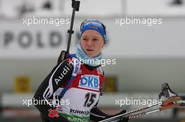 15.01.2011, Ruhpolding, Germany (GER): Miriam Goessner (GER), Fischer, Salomon, Swix, adidas - IBU world cup biathlon, sprint women, Ruhpolding (GER). www.xpb.cc. © Manzoni/xpb.cc. Every downloaded picture is fee-liable.
