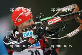 15.01.2011, Ruhpolding, Germany (GER): Andrea Henkel (GER), Fischer, Rottefella, Exel, adidas, Toko - IBU world cup biathlon, sprint women, Ruhpolding (GER). www.xpb.cc. © Manzoni/xpb.cc. Every downloaded picture is fee-liable.