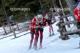 22.01.2011, Antholz, Italy (ITA): Tarjei Boe (NOR), Fischer, Rottefella, Swix, ODLO - IBU world cup biathlon, mass men, Antholz (ITA). www.xpb.cc. © Manzoni/xpb.cc. Every downloaded picture is fee-liable.