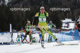 23.01.2011, Antholz, Italy (ITA): Anastasiya Kuzmina (SVK), Fischer, Salomon, Exel - IBU world cup biathlon, mass women, Antholz (ITA). www.xpb.cc. © Manzoni/xpb.cc. Every downloaded picture is fee-liable.