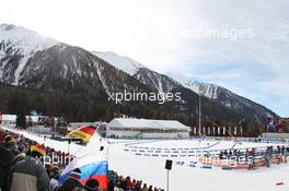 23.01.2011, Antholz, Italy (ITA): Biathlon Feature: The Venue of Antholz - IBU world cup biathlon, mass women, Antholz (ITA). www.xpb.cc. © Manzoni/xpb.cc. Every downloaded picture is fee-liable.