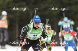 23.01.2011, Antholz, Italy (ITA): Magdalena Neuner (GER), Fischer, Rottefella, Exel, adidas - IBU world cup biathlon, mass women, Antholz (ITA). www.xpb.cc. © Manzoni/xpb.cc. Every downloaded picture is fee-liable.
