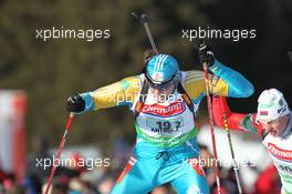 23.01.2011, Antholz, Italy (ITA): Nikolay Braichenko (KAZ) - IBU world cup biathlon, relay men, Antholz (ITA). www.xpb.cc. © Manzoni/xpb.cc. Every downloaded picture is fee-liable.