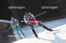 23.01.2011, Antholz, Italy (ITA): Friedrich Pinter (AUT), Atomic, OneWay - IBU world cup biathlon, relay men, Antholz (ITA). www.xpb.cc. © Manzoni/xpb.cc. Every downloaded picture is fee-liable.