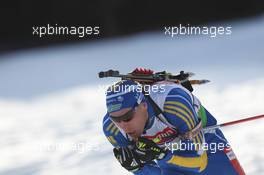 23.01.2011, Antholz, Italy (ITA): Bjoern Ferry (SWE), Fischer, Rottefella, Leki, adidas - IBU world cup biathlon, relay men, Antholz (ITA). www.xpb.cc. © Manzoni/xpb.cc. Every downloaded picture is fee-liable.