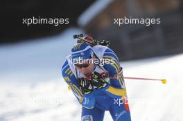 23.01.2011, Antholz, Italy (ITA): Bjoern Ferry (SWE), Fischer, Rottefella, Leki, adidas - IBU world cup biathlon, relay men, Antholz (ITA). www.xpb.cc. © Manzoni/xpb.cc. Every downloaded picture is fee-liable.