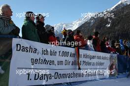 22.01.2011, Antholz, Italy (ITA): Biathlon Feature: Fans of Darya Domracheva (BLR), Fischer, Rottefella, Swix - IBU world cup biathlon, relay women, Antholz (ITA). www.xpb.cc. © Manzoni/xpb.cc. Every downloaded picture is fee-liable.