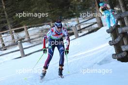 22.01.2011, Antholz, Italy (ITA): Annalies Cook (USA), Rossignol, Rottefella, OneWay, adidas- IBU world cup biathlon, relay women, Antholz (ITA). www.xpb.cc. © Manzoni/xpb.cc. Every downloaded picture is fee-liable.