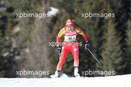 22.01.2011, Antholz, Italy (ITA): Yinghui Xu (CHN), Fischer, Salomon, Swix, adidas - IBU world cup biathlon, relay women, Antholz (ITA). www.xpb.cc. © Manzoni/xpb.cc. Every downloaded picture is fee-liable.