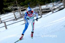 22.01.2011, Antholz, Italy (ITA): Karin Oberhofer (ITA), Fischer, Rottefella, Alpina, Swix - IBU world cup biathlon, relay women, Antholz (ITA). www.xpb.cc. © Manzoni/xpb.cc. Every downloaded picture is fee-liable.