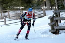 22.01.2011, Antholz, Italy (ITA): Kathrin Hitzer (GER), Madshus, Rottefella, Swix, adidas - IBU world cup biathlon, relay women, Antholz (ITA). www.xpb.cc. © Manzoni/xpb.cc. Every downloaded picture is fee-liable.