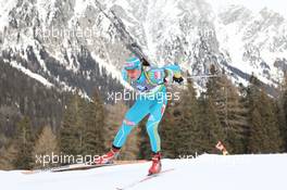 20.01.2011, Antholz, Italy (ITA): Serguei Sednev (UKR), Madshus, Rottefella, Alpina, Swix - IBU world cup biathlon, sprint men, Antholz (ITA). www.xpb.cc. © Manzoni/xpb.cc. Every downloaded picture is fee-liable.