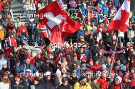 21.01.2011, Antholz, Italy (ITA): Biathlon Feature: Swiss fans cheering - IBU world cup biathlon, sprint women, Antholz (ITA). www.xpb.cc. © Manzoni/xpb.cc. Every downloaded picture is fee-liable.