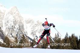 21.01.2011, Antholz, Italy (ITA): Sabrina Buchholz (GER), Rossignol, Rottefella, Leki, adidas - IBU world cup biathlon, sprint women, Antholz (ITA). www.xpb.cc. © Manzoni/xpb.cc. Every downloaded picture is fee-liable.