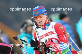 21.01.2011, Antholz, Italy (ITA): Svetlana Sleptsova (RUS), Fischer, Rottefella, Alpina, Swix, adidas - IBU world cup biathlon, sprint women, Antholz (ITA). www.xpb.cc. © Manzoni/xpb.cc. Every downloaded picture is fee-liable.