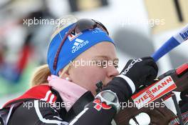 21.01.2011, Antholz, Italy (ITA): Miriam Goessner (GER), Fischer, Salomon, Swix, adidas - IBU world cup biathlon, sprint women, Antholz (ITA). www.xpb.cc. © Manzoni/xpb.cc. Every downloaded picture is fee-liable.
