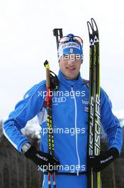 21.01.2011, Antholz, Italy (ITA): Markus Windisch (ITA), Fischer, Rottefella, Alpina, Leki - IBU world cup biathlon, photoshooting, Antholz (ITA). www.xpb.cc. © Manzoni/xpb.cc. Every downloaded picture is fee-liable.