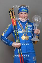18.03.2011, Holmenkollen, Norway (NOR): Helena Ekholm (SWE), Fischer, Rottefella, Leki, adidas - IBU world cup biathlon, training, Holmenkollen (NOR). www.xpb.cc. © Manzoni/xpb.cc. Every downloaded picture is fee-liable.