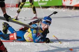 20.03.2011, Holmenkollen, Norway (NOR): Kaisa Maekaeraeinen (FIN), Fischer, Rottefella, Leki, Odlo - IBU world cup biathlon, mass women, Holmenkollen (NOR). www.xpb.cc. © Manzoni/xpb.cc. Every downloaded picture is fee-liable.