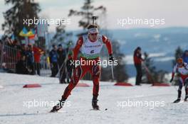19.03.2011, Holmenkollen, Norway (NOR): Emil Hegle Svendsen (NOR), Madshus, Rottefella, Swix, Odlo - IBU world cup biathlon, pursuit men, Holmenkollen (NOR). www.xpb.cc. © Manzoni/xpb.cc. Every downloaded picture is fee-liable.
