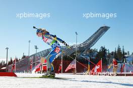 19.03.2011, Holmenkollen, Norway (NOR): Jenny Jonsson (SWE), Fischer, Rottefella, Leki, adidas - IBU world cup biathlon, pursuit women, Holmenkollen (NOR). www.xpb.cc. © Manzoni/xpb.cc. Every downloaded picture is fee-liable.