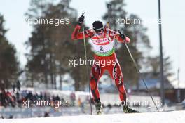 19.03.2011, Holmenkollen, Norway (NOR): Tora Berger (NOR), Fischer, Rottefella, Odlo - IBU world cup biathlon, pursuit women, Holmenkollen (NOR). www.xpb.cc. © Manzoni/xpb.cc. Every downloaded picture is fee-liable.