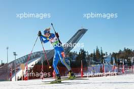 19.03.2011, Holmenkollen, Norway (NOR): Helena Ekholm (SWE), Fischer, Rottefella, Leki, adidas - IBU world cup biathlon, pursuit women, Holmenkollen (NOR). www.xpb.cc. © Manzoni/xpb.cc. Every downloaded picture is fee-liable.