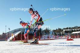19.03.2011, Holmenkollen, Norway (NOR): Sara Studebaker (USA), Rossignol, Rottefella, Exel, adidas  - IBU world cup biathlon, pursuit women, Holmenkollen (NOR). www.xpb.cc. © Manzoni/xpb.cc. Every downloaded picture is fee-liable.