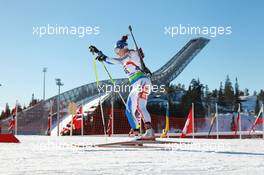 19.03.2011, Holmenkollen, Norway (NOR): Dorothea Wierer (ITA), Rossignol, Rottefella, Casco - IBU world cup biathlon, pursuit women, Holmenkollen (NOR). www.xpb.cc. © Manzoni/xpb.cc. Every downloaded picture is fee-liable.
