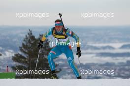 17.03.2011, Holmenkollen, Norway (NOR): Andriy Deryzemlya (UKR), Fischer, Rottefella, Swix - IBU world cup biathlon, sprint men, Holmenkollen (NOR). www.xpb.cc. © Manzoni/xpb.cc. Every downloaded picture is fee-liable.