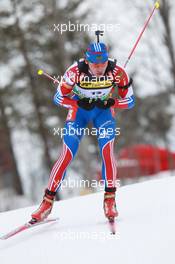 17.03.2011, Holmenkollen, Norway (NOR): Anton Shipulin (RUS), Madshus, Rottefella, adidas - IBU world cup biathlon, sprint men, Holmenkollen (NOR). www.xpb.cc. © Manzoni/xpb.cc. Every downloaded picture is fee-liable.