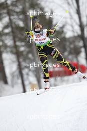 17.03.2011, Holmenkollen, Norway (NOR): Marie Dorin (FRA), Rossignol, Rottefella, OneWay - IBU world cup biathlon, sprint women, Holmenkollen (NOR). www.xpb.cc. © Manzoni/xpb.cc. Every downloaded picture is fee-liable.