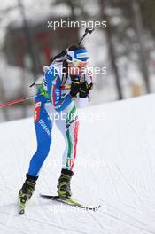 17.03.2011, Holmenkollen, Norway (NOR): Katja Haller (ITA), Fischer, Rottefella, Leki, Casco - IBU world cup biathlon, sprint women, Holmenkollen (NOR). www.xpb.cc. © Manzoni/xpb.cc. Every downloaded picture is fee-liable.