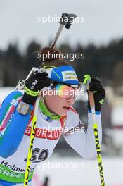 17.03.2011, Holmenkollen, Norway (NOR): Dorothea Wierer (ITA), Rossignol, Rottefella, Casco - IBU world cup biathlon, sprint women, Holmenkollen (NOR). www.xpb.cc. © Manzoni/xpb.cc. Every downloaded picture is fee-liable.