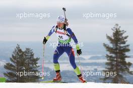 17.03.2011, Holmenkollen, Norway (NOR): Teja Gregorin (SLO), Fischer, Rottefella, Alpina, Leki - IBU world cup biathlon, sprint women, Holmenkollen (NOR). www.xpb.cc. © Manzoni/xpb.cc. Every downloaded picture is fee-liable.