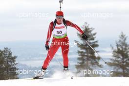 17.03.2011, Holmenkollen, Norway (NOR): Madara Liduma (LAT), Fischer, Salomon - IBU world cup biathlon, sprint women, Holmenkollen (NOR). www.xpb.cc. © Manzoni/xpb.cc. Every downloaded picture is fee-liable.