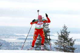 17.03.2011, Holmenkollen, Norway (NOR): Diana Rasimoviciute (LTU), Madshus, Rottefella - IBU world cup biathlon, sprint women, Holmenkollen (NOR). www.xpb.cc. © Manzoni/xpb.cc. Every downloaded picture is fee-liable.
