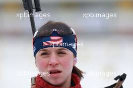 17.03.2011, Holmenkollen, Norway (NOR): Laura Spector (USA), Madshus, Rottefella, adidas - IBU world cup biathlon, sprint women, Holmenkollen (NOR). www.xpb.cc. © Manzoni/xpb.cc. Every downloaded picture is fee-liable.