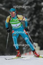 08.03.2011, Khanty-Mansiysk, Russia (RUS): Alexandr Chervyhkov (KAZ) - IBU world championships biathlon, individual men, Khanty-Mansiysk (RUS). www.xpb.cc. © Manzoni/xpb.cc. Every downloaded picture is fee-liable.
