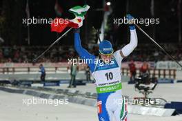12.03.2011, Khanty-Mansiysk, Russia (RUS): Lukas Hofer (ITA), Rossignol, Rottefella, Exel - IBU world championships biathlon, mass men, Khanty-Mansiysk (RUS). www.xpb.cc. © Manzoni/xpb.cc. Every downloaded picture is fee-liable.