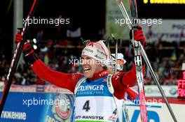 12.03.2011, Khanty-Mansiysk, Russia (RUS): Emil Hegle Svendsen (NOR), Madshus, Rottefella, Swix, Odlo - IBU world championships biathlon, mass men, Khanty-Mansiysk (RUS). www.xpb.cc. © Manzoni/xpb.cc. Every downloaded picture is fee-liable.