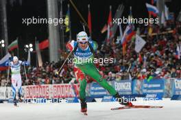 11.03.2011, Khanty-Mansiysk, Russia (RUS): Vladimir Chepelin (BLR), Atomic, Leki - IBU world championships biathlon, relay men, Khanty-Mansiysk (RUS). www.xpb.cc. © Manzoni/xpb.cc. Every downloaded picture is fee-liable.