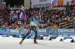 11.03.2011, Khanty-Mansiysk, Russia (RUS): Thomas Frei (SUI), Atomic, Leki, ODLO - IBU world championships biathlon, relay men, Khanty-Mansiysk (RUS). www.xpb.cc. © Manzoni/xpb.cc. Every downloaded picture is fee-liable.