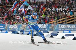 11.03.2011, Khanty-Mansiysk, Russia (RUS): Carl-Johan Bergman (SWE), Rossignol, Rottefella, Leki, adidas - IBU world championships biathlon, relay men, Khanty-Mansiysk (RUS). www.xpb.cc. © Manzoni/xpb.cc. Every downloaded picture is fee-liable.