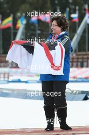 13.03.2011, Khanty-Mansiysk, Russia (RUS): Brigitte Bentele (GER), competition secretary Ruhpolding - IBU world championships biathlon, relay women, Khanty-Mansiysk (RUS). www.xpb.cc. © Manzoni/xpb.cc. Every downloaded picture is fee-liable.