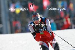 05.03.2011, Khanty-Mansiysk, Russia (RUS): Simon Eder (AUT), Fischer, Rottefella, Swix - IBU world championships biathlon, sprint men, Khanty-Mansiysk (RUS). www.xpb.cc. © Manzoni/xpb.cc. Every downloaded picture is fee-liable.