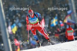 05.03.2011, Khanty-Mansiysk, Russia (RUS): Michal Slesingr (CZE), Rossignol, Rottefella, Leki - IBU world championships biathlon, sprint men, Khanty-Mansiysk (RUS). www.xpb.cc. © Manzoni/xpb.cc. Every downloaded picture is fee-liable.