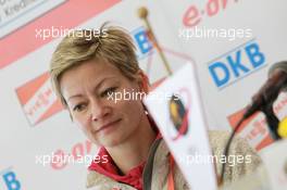 13.03.2011, Khanty-Mansiysk, Russia (RUS): Nicole Resch (GER), secretary general IBU - IBU world championships biathlon, IBU press conference, Khanty-Mansiysk (RUS). www.xpb.cc. © Manzoni/xpb.cc. Every downloaded picture is fee-liable.