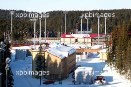 12.03.2011, Khanty-Mansiysk, Russia (RUS): Biathlon Feature: Overview over the Alexander Filipenko Ski Center - IBU world championships biathlon, training, Khanty-Mansiysk (RUS). www.xpb.cc. © Manzoni/xpb.cc. Every downloaded picture is fee-liable.